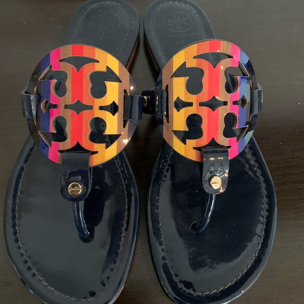 Tory Burch Rainbow Miller Sandals. Size 9 NEW